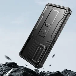 Telefontok Xiaomi Redmi Note 13 Pro 5G - Tech- Protect Kevlar Pro- átlátszó előlap + plexi fekete hátlapi 360°-os tok , kitámasztható-4