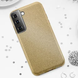 Telefontok Samsung Galaxy S21 - arany Shiny tok-2