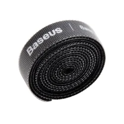 BASEUS Kábelrendező szalag - fekete tépőzáras kábelrendező szalag, 1m -2