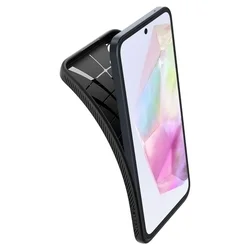 Telefontok Samsung Galaxy A35 5G - SPIGEN Liquid Air - fekete hátlap tok-4