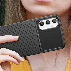 Telefontok Samsung Galaxy A35 5G - Thunder fekete ütésálló szilikon hátlap tok-4