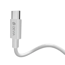Adapter: Devia - 2in1 Audio + töltő (Type-C) / Type-C adapter, fehér-2