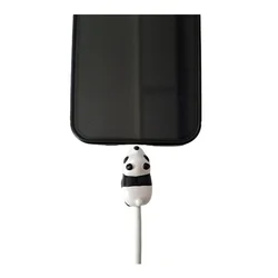 Kábel: Kábelvédő szilikon figura - Panda-2