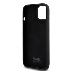 iPhone 15 - Karl Lagerfeld - KARL SCRIPT LOGO - hátlap tok, fekete-5