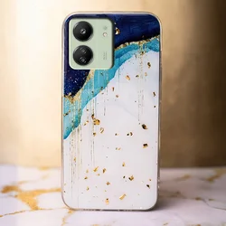 Xiaomi Poco C65 telefontok - Gold Glam Iceberg - mintás műanyag hátlap tok, szilikon kerettel-3