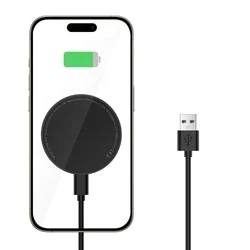 TECH-PROTECT QI15W-A33 töltő - MagSafe kompatibilis vezeték nélküli töltő és kitámasztó, fekete-1