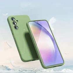 Telefontok Samsung Galaxy A35 5G - zöld szilikon hátlap tok-3