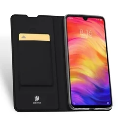 Telefontok Xiaomi Redmi Note 7 - Dux Ducis fekete flipcover tok-2