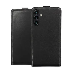Samsung Galaxy A05s telefontok - Lefelé nyíló Flexi Fliptok fekete-1