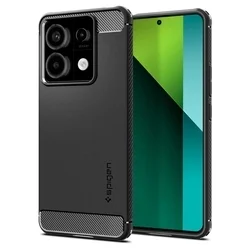 Telefontok Xiaomi Redmi Note 13 Pro 5G - SPIGEN Rugged Armor - matt fekete hátlap tok-10