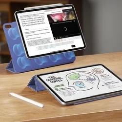 Tablettok iPad Pro 11 2024 (5. Gen, 11 coll) - ESR REBOUND levendula smart case ceruza tartóval, mágneses rögzítéssel-3