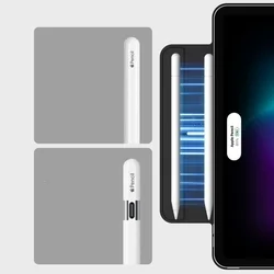 Tablettok iPad Pro 12.9 2021 (5. gen) - ESR REBOUND fekete smart case ceruza tartóval, mágneses rögzítéssel-3