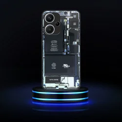 Xiaomi Redmi Note 13 Pro+ 5G telefontok - Tech design1 - mintás műanyag hátlap tok, szilikon kerettel-1