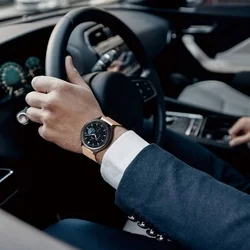 Huawei Watch GT 4 (46 mm) okosóra szíj - Dux Ducis Milanese - mágneses arany fémszíj (22 mm)-4