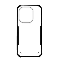 TECNO SPARK GO 2024 telefontok - fekete / átlátszó ütésálló hátlap tok-1