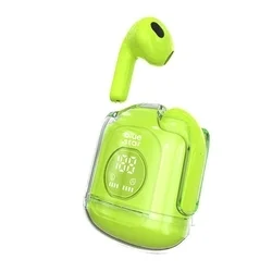 Bluestar TWS Mini Fi22 headset - átlátszó / zöld bluetooth headset, töltő tokkal ﻿-3