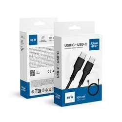 Bluestar kábel - Type-C (USB-C) / Type-C (USB-C) fekete kábel 1m, 60W ﻿-2