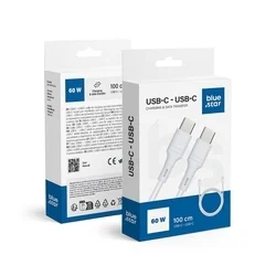 Bluestar kábel - Type-C (USB-C) / Type-C (USB-C) fehér kábel 1m, 60W-2
