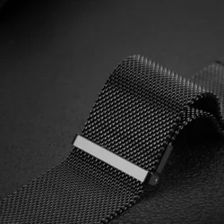 Xiaomi Watch S1 / Watch S1 Active okosóra szíj - Dux Ducis Milanese - mágneses fekete fémszíj (22 mm) ﻿-3