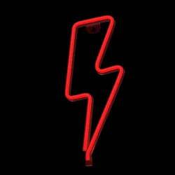 Red Villám Neon LED felirat 35 x 2 x 13 cm-1