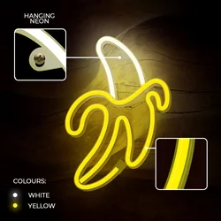 BANÁN Neon LED felirat 28,5 x 2 x 19,6 cm-3
