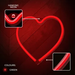 Red Hearth Neon LED felirat 20 x 2 x 21 cm-4