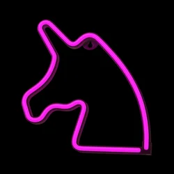 Pink UNIKORNIS Neon LED felirat 23 x 2 x 23 cm-2