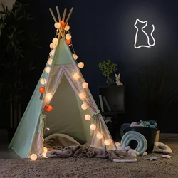 Fehér Cat Neon LED felirat 17 x 2 x 23,5 cm-5