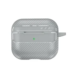 AirPods 3 tartó - Carbon mintás szürke, karabinerrel-1
