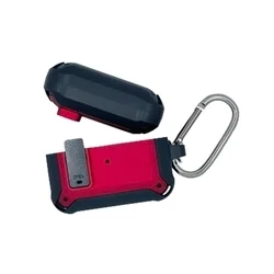Airpods 3 tartó - Nitro piros / fekete tok, karabinerrel-1