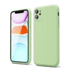 iPhone 11 telefontok - katusz zöld szilikon hátlap tok ﻿-5