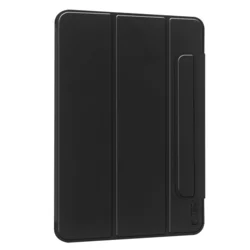 Tablettok iPad Pro 11 2024 (5. Gen, 11 coll) - TECH-PROTECT MAGNETIC fekete smart case ceruza tartóval, mágneses rögzítéssel-1
