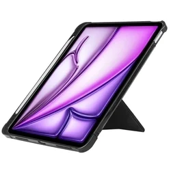 Tablettok iPad Air 13 (2024, 13 coll) - fekete ORIGAMI smart case, ceruza tartóval-3