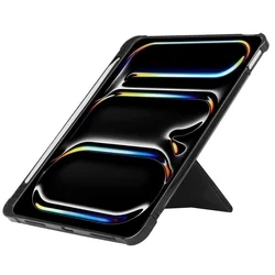 Tablettok iPad Pro 13 2024 (7. Gen, 13 coll) - fekete ORIGAMI smart case, ceruza tartóval-2