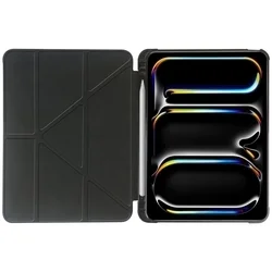 Tablettok iPad Pro 13 2024 (7. Gen, 13 coll) - fekete ORIGAMI smart case, ceruza tartóval-5