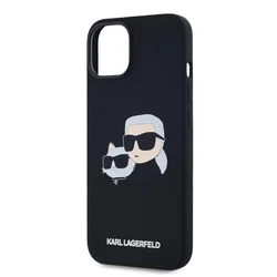 Telefontok iPhone 14 - Karl Lagerfeld fekete magsafe kompatibilis hátlap tok-1