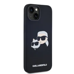 Telefontok iPhone 14 - Karl Lagerfeld fekete magsafe kompatibilis hátlap tok-2