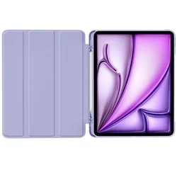 Tablettok iPad Air 13 (2024, 13 coll) - lila smart case, ceruza tartóval-3