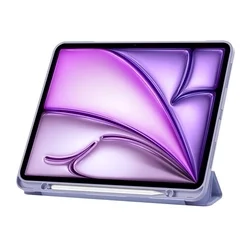 Tablettok iPad Air 13 (2024, 13 coll) - lila smart case, ceruza tartóval-4