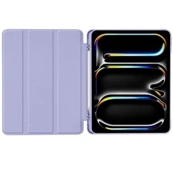Tablettok iPad Pro 13 2024 (7. Gen, 13 coll) - lila smart case, ceruza tartóval-2
