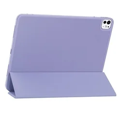 Tablettok iPad Pro 13 2024 (7. Gen, 13 coll) - lila smart case, ceruza tartóval-3