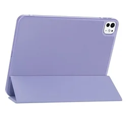 Tablettok iPad Pro 11 2024 (5. Gen, 11 coll) - lila smart case, ceruza tartóval-4