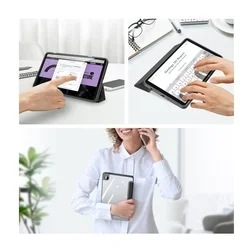 Samsung Galaxy Tab A9+ Plus 11.0 X210 / X216 Tablettok - DUX DUCIS TOBY fekete ütésálló tok, ceruza tartóval-3