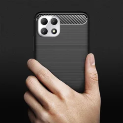 T Phone 2 5G telefontok - Carbon Fiber fekete szilikon tok-3