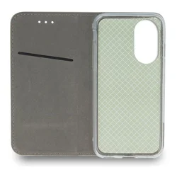Honor 200 5G telefontok - Smart Magnetic kék szilikon keretes mágneses könyvtok-2