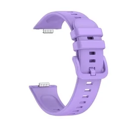 Huawei Watch Fit 3 / 4 / 4 Pro okosóra szíj - Tech- Protect IconBand Line - lila szilikon szíj-1