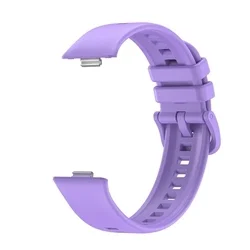 Huawei Watch Fit 3 / 4 / 4 Pro okosóra szíj - Tech- Protect IconBand Line - lila szilikon szíj-2