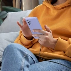 Samsung Galaxy A23 5G telefontok - PASTEL - liláskék szilikon hátlap tok-3