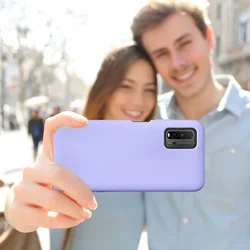 Xiaomi Redmi 9T / Poco M3 telefontok - PASTEL - liláskék szilikon hátlap tok-2