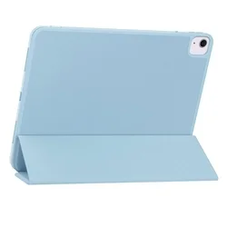 Tablettok iPad Air 13 (2024, 13 coll) - égkék smart case, ceruza tartóval-2